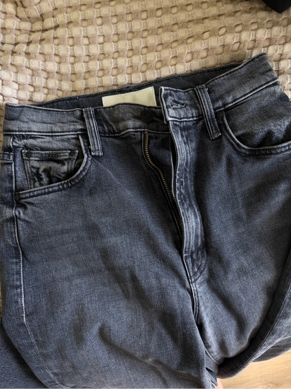 Mother Rambler Zip Floor Jeans